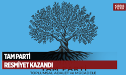 Tam Parti, yapılan başvurunun ardından resmiyet kazandı