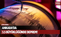 Son Dakika... Ankara'da 3,5 büyüklüğünde deprem