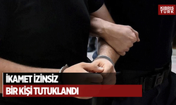 İkamet izinsiz bir kişi tutuklandı