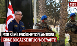 TC Milli Savunma Bakanlığı, haftalık basın bilgilendirme toplantısını Girne Boğaz Şehitliği'nde yaptı !