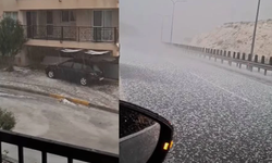 Güney Kıbrıs’ta şiddetli yağış ve dolu etkili oldu