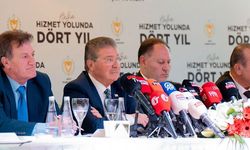 ÜSTEL, “HALKA HİZMET YOLUNDA DÖRT YIL” BAŞLIKLI BASIN TOPLANTISINDA KONUŞTU….