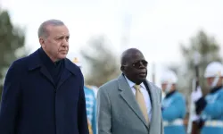 Erdoğan'la görüşen Nijerya Cumhurbaşkanı, resmi törende düştü