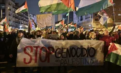 Madrid’de Maccabi İsrail protestosu