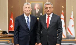 Cumhurbaşkanı Tufan Erhürman, Türkiye Ticaret Bakanı Ömer Bolat'ı kabul etti