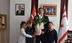 Alsancak İlkokulu’ndan Belediye Başkanı Ataser’e Nezaket Ziyareti