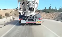 Yola beton döken sürücüye ceza