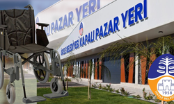 İskele Yeni Pazar yerinde 500 adet tekerlekli sandalye hizmete girdi