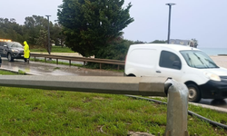 Polis İskele bölgesindeki sürücüleri olumsuz hava koşullarına karşı uyardı