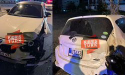 Girne’de sabaha karşı trafik kazası