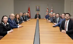 Erhürman, TÜRKONFED ve iş dünyası temsilcilerini kabul etti: İş birliği fırsatları ele alındı