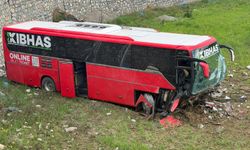 Lefkoşa – Gazimağusa istikametinde seyreden bir otobüs uçurumdan düştü!