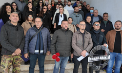 Mağusa Limanı’nda protesto: Güç-Sen siyah çelenk bıraktı