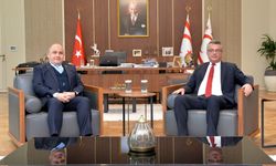 Erhürman, TC Lefkoşa Büyükelçisi Başçeri’yi kabul etti