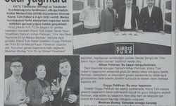 Türkiye Medyasında KKTC Rüzgarı: Ödül Haberi Yalova Basınında Geniş Yankı Buldu