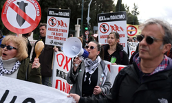 Yunanistan’da ABD-İsrail protestosu