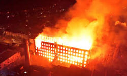 İngiltere’de ipek fabrikası yangını: 1 gözaltı