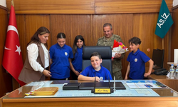 GAZİMAĞUSA’DA 23 NİSAN COŞKUSU: MİNİKLERDEN ANLAMLI ZİYARET