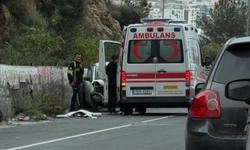 Girne Ciklos mevkiinde trafik kazası: Olay yerine ambulans sevk edildi!