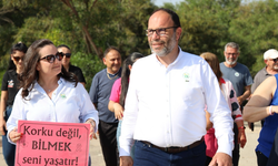 İskele’de kansere karşı farkındalık yürüyüşü düzenlendi