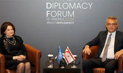 Erhürman-Dicarlo görüşmesinde yer alan KKTC bayrağı Rum tarafının tepkisine neden oldu