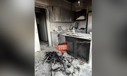 Lefkoşa’da dairede unutulan sigara izmariti yangına neden oldu