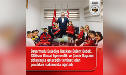 Bülent Bebek 23 nisan’da çocukları makamında ağırladı