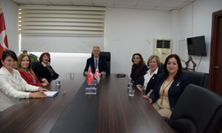 Hasipoğlu, Girne Inner Wheel Kulübü Temsilcilerini Kabul Etti