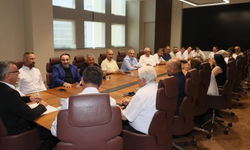 Tufan Erhürman, sendika temsilcilerini Kıbrıs sorunuyla ilgili bilgilendirdi