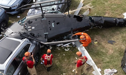 Brezilya'da iki helikopter havada çarpıştı