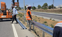 Lefkoşa-Güzelyurt Yolunda Çalışma