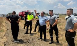 Haspolat kırsalında yangın paniği