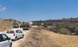Güngör Yolu’ndaki zeytinlik alanda çıkan yangın korkuttu