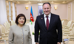 Öztürkler, Azerbaycan Milli Meclisi Başkanı Gafarova ile görüştü
