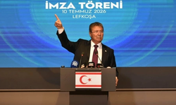 Ünal Üstel doğalgaz imza töreninde konuştu: Ne Avrupa vardır engel olacak ne de Güney