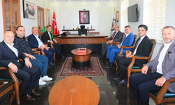 5. Cumhurbaşkanı Ersin Tatar ve Ahmet Çaluda’dan Alanya Kaymakamı Öztürk’e Ziyaret