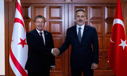 Başbakan Ünal Üstel, Hakan Fidan ile Ankara'da görüştü
