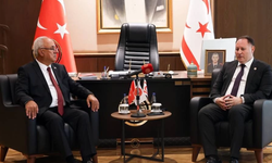 Öztürkler, DSP Genel Başkanı Aksakal’ı kabul etti