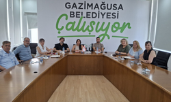 Gazimağusa Belediyesi'nde okul müdürleriyle toplantı yapıldı