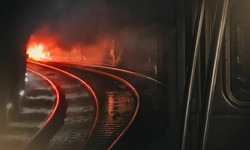 Barselona Metrosunda Yangın