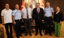 Öztürkler, Kıbrıs Türk Polis Mensupları Derneği heyetini kabul etti