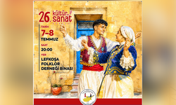 Lefkoşa Folklor Derneği 26. Kültür ve Sanat Günleri salı akşamı başlıyor