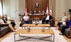 Tufan Erhürman, KÖDER Başkanı ve beraberindeki heyeti kabul etti