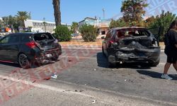 Lefkoşa’da zincirleme kaza: 4 kişi yaralandı