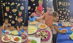 Minik şefler Bal Adası'nda pizza yaptı