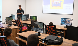 Güzelyurt’ta çocuklar için robotik kodlama kursları başladı
