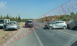 Lefkoşa Çevre Yolunda Maddi Hasarlı Kaza