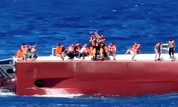 Girne açıklarındaki gemi kazası Rum basınında