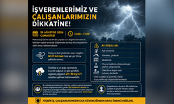 Bakanlıktan fırtına ve sağanak uyarısı: Riskli çalışmalar ertelenmeli