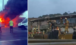 İstanbul'da otobüs alev alev yandı: 2 ölü, 4 yaralı